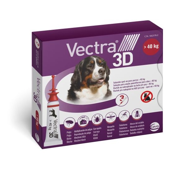 Vectra 3D Pipettes Chien Plus 40 Kg