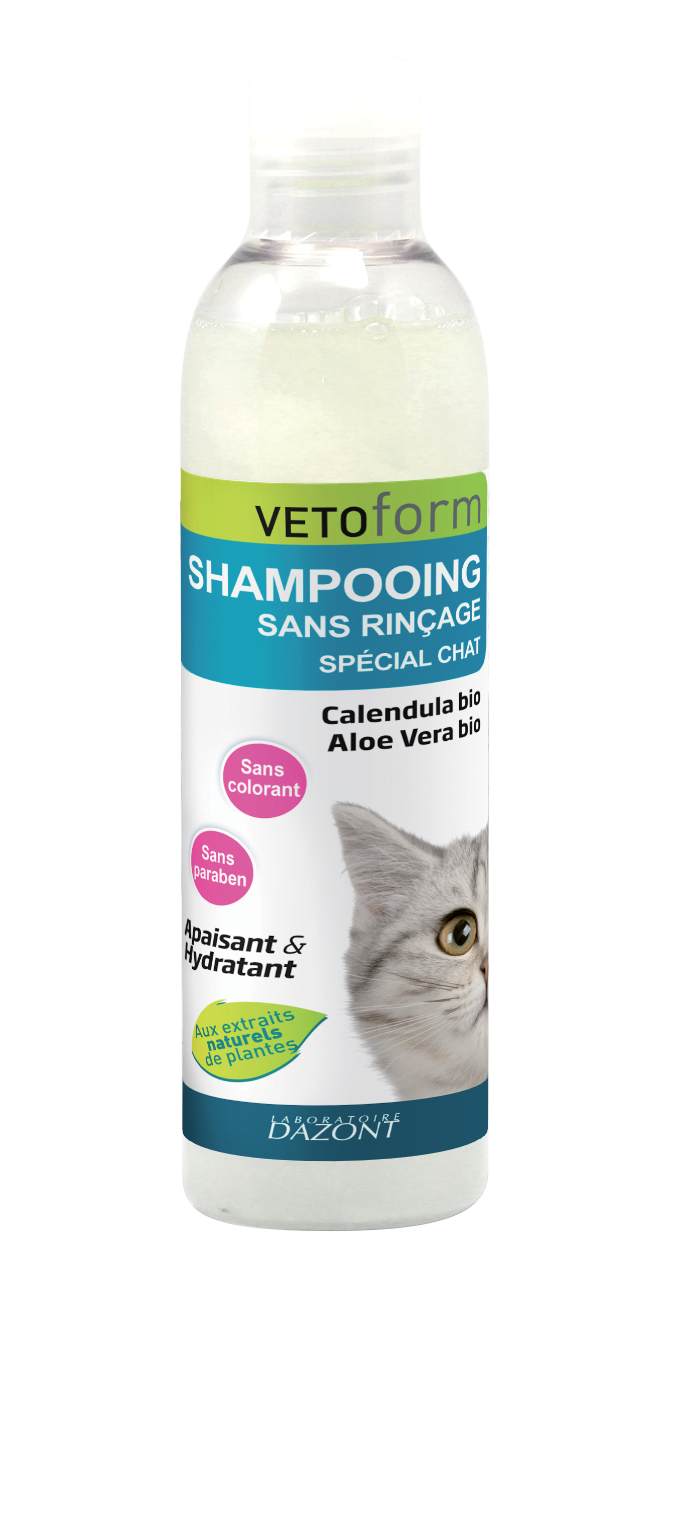 Vetoform Shampooing sans rinçage spécial chat 200 ml
