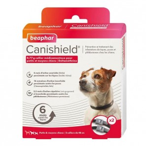 BEAPHAR Canishield Collier Petits Et Moyens Chiens 2 Colliers