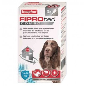 Beaphar Fiprotec Combo Chiens 10-20 KG 3 Pipettes