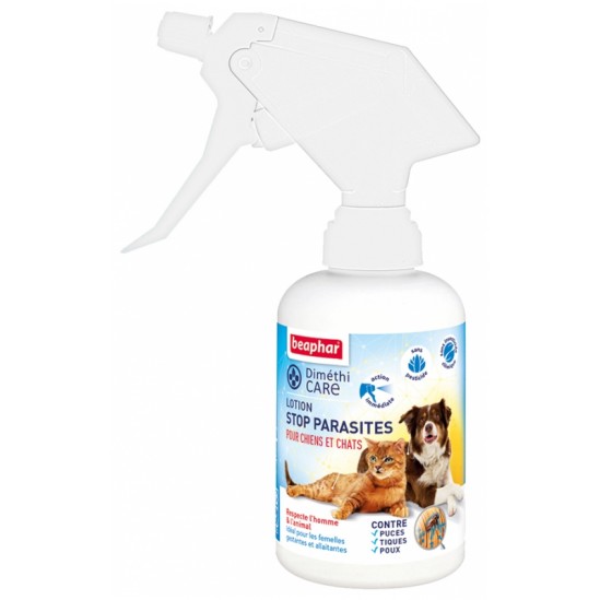 DIMETHICARE, lotion stop parasites pour chiens et chats au Diméthicone - 250 ml