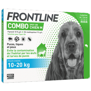 Frontline Combo pour chien de 10 à 20kg 6 pipettes (M)
