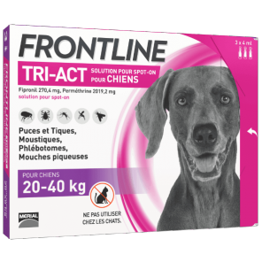 Mérial Frontline Tri-Act Chiens 2-5 Kg 3 Pipettes