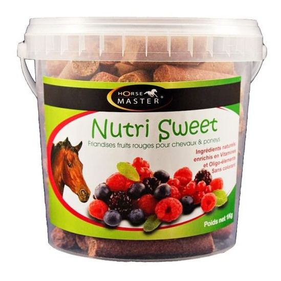Nutri Sweet Friandises Cheval 1 Kg Horse Master Fruits Rouges
