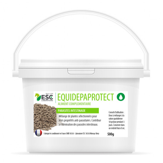 Esc laboratoire equidepaprotect parasites intestinaux cheval 500g