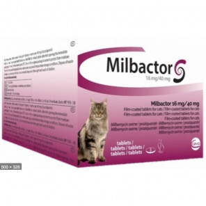 Milbactor Comprimés pour chat plus de 2 kg (2 comprimés)