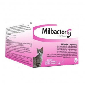 Milbactor Petits chats et chatons plus de 0,5 kg (2 comprimés)