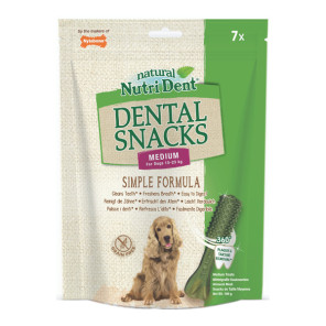 Nylabone dental snacks medium nurti dent 7 paquets