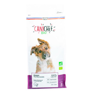 CANICHEF - Croquettes pour chien BIO - Chiot 2 kg