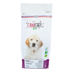 CANICHEF - Croquettes pour chien sans céréales BIO - Chiot 2 kg