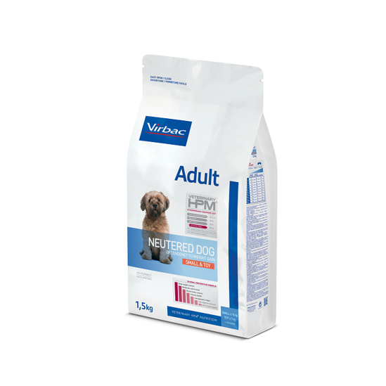 VIRBAC VETERINARY HPM ADULT NEUTERED SMALL ET TOY 1,5 KG