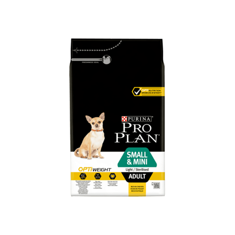 Purina pro plan chien small & mini adult light sterilised 3kg