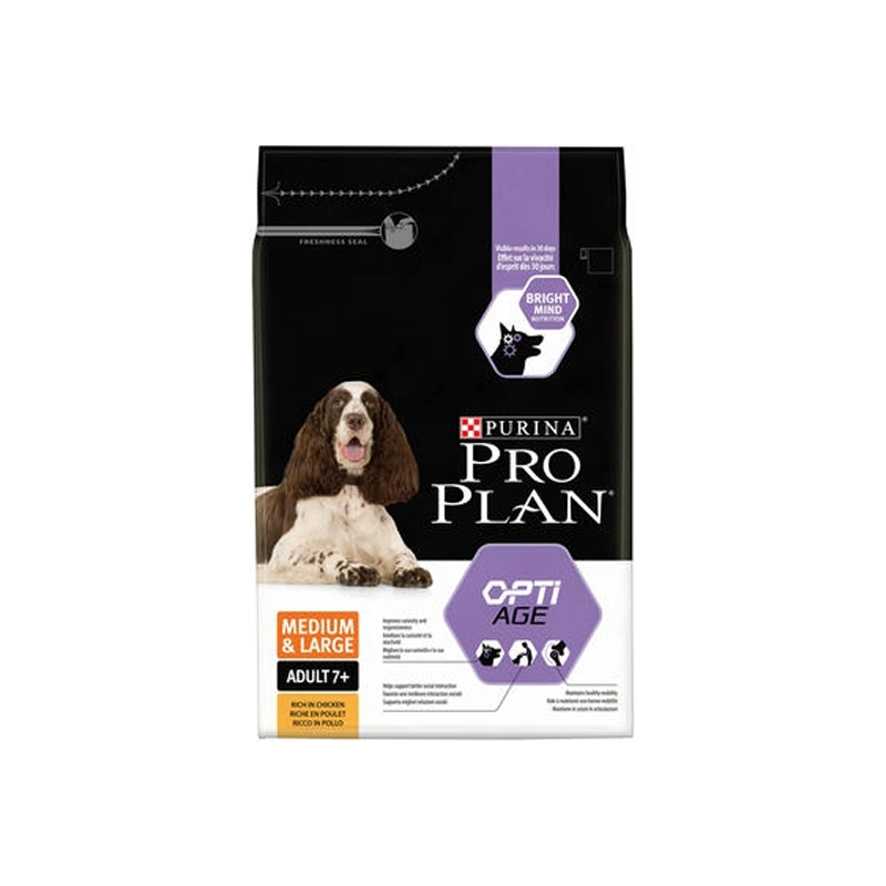 Purina pro plan chien medium & large adult 7+ optiage poulet 14kg