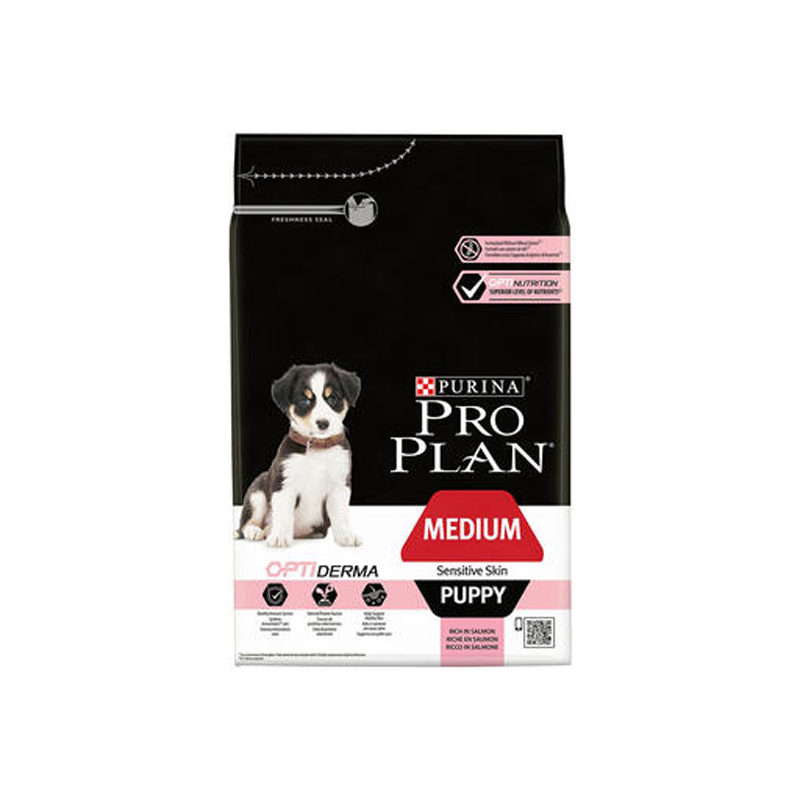 Purina pro plan chiot medium puppy optiderma saumon 12kg