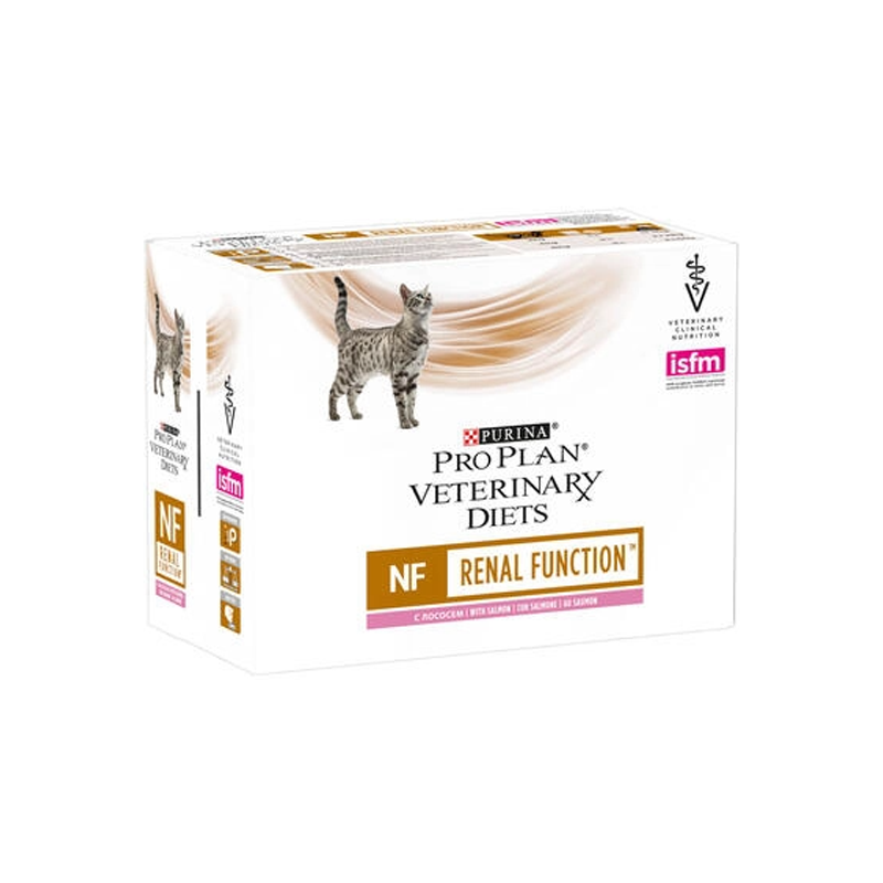 Purina pro plan vet diets chat feline nf renal function saumon 10x85g