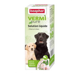 VERMIPURE, solution liquide spécial hygiène digestive pour chiots et chiens - 50 ml