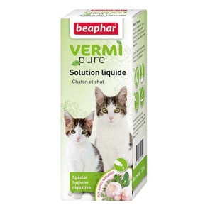 VERMIPURE, solution liquide spécial hygiène digestive pour chats et chatons - 50 ml