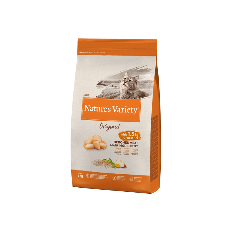 Nature´s Variety Orignal poulet croquette pour chat adulte 7kg