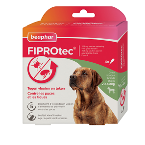 Beaphar Fiprotec 268 mg Solution Spot-on Grands Chiens (20-40kg) 4 pipettes