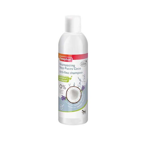 Beaphar Shampooing Stop Puces Coco Chiens et Chats 250 mL