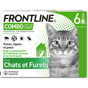 Merial Frontline Combo pour chat 6 pipettes
