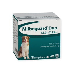 Milbeguard Duo Chiens – 2 comprimés (anciennement milbactor)