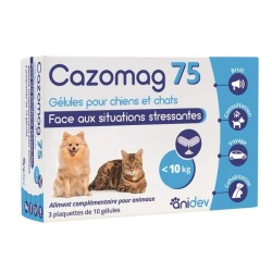 Cazomag 75 mg 30 Gélules - chiens et chats