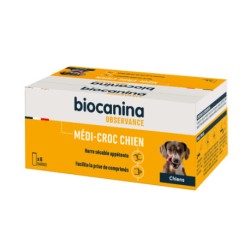 MEDI-CROC CHIEN – 1 boîte de 6 barres de 25 g – Biocanina