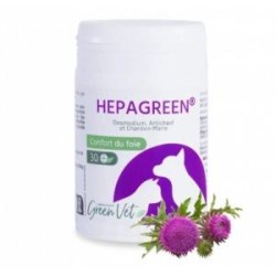 HEPAGREEN Comprimés – Greenvet – Boîte de 30 comprimés – Chien et Chat
