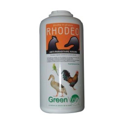 RHODEO Poudre Greenvet – Poudre Antiparasitaire pour Oiseaux et Poules – 500 g