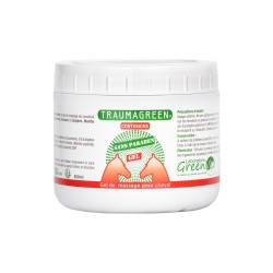 TRAUMAGREEN Cheval Greenvet – Gel de Massage Naturel Zones Sensibles – 500 ml