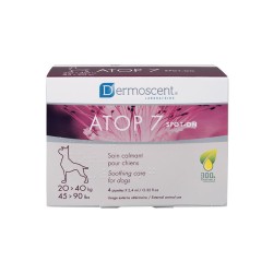 Dermoscent Atop 7 Spot-on Chien 20-40 kg - Apaisant Cutané Naturel - Boîte de 4 pipettes