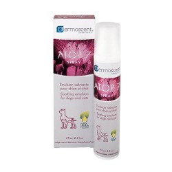 Dermoscent Atop 7 Chien Spray – Soin Apaisant et Réparateur pour Peaux Sensibles – 75 ml