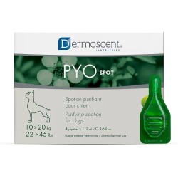 Dermoscent PYOspot 10–20 kg – 4 pipettes de 1,2 ml