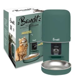 Distributeur de croquettes intelligent vert BANDIT