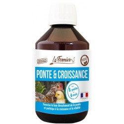 PONTE ET CROISSANCE – Complément alimentaire volailles – Flacon 250 ml – Le Fermier