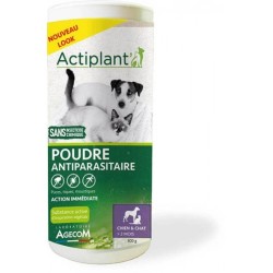 Actiplant' – Poudre Antiparasitaire Chien et Chat – 300 g – AGECOM