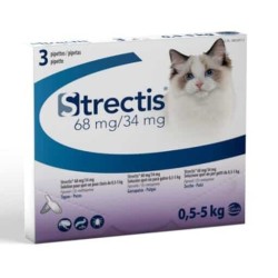 Strectis Chat 0.5-5kg kg 3 pipettes : Une Protection Efficace contre les Puces et les Tiques
