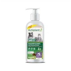 Shampooing Antiparasitaire 3 en 1 Démêlant Poils Longs – Actiplant – Chien et Chat – 250 ml