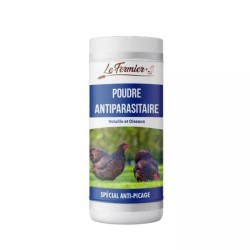 Le Fermier Poudre Antiparasitaire 300g – Spécial Anti-Piquage pour Oiseaux et Volailles