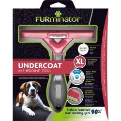 Furminator Brosse pour Très Grands Chiens à Poils Courts - Brosse rouge