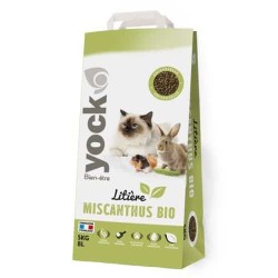 Litière de Miscanthus Bio – 8 L – Yock Bien-Être