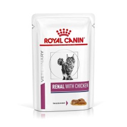 Royal Canin Veterinary Chat Renal Poulet - Sachets - 12 x 85 g