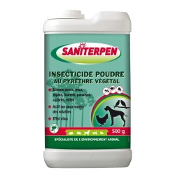Saniterpen Insecticide Poudre au Pyrèthre Végétal 500 g – Protection naturelle contre les insectes nuisibles