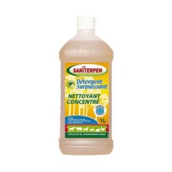 Saniterpen Détergent Surpuissant 1 L – Nettoyant puissant pour sols et surfaces animalières