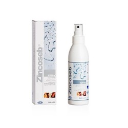 Zincoseb Spray 200 ml – Soin assainissant et sébo-régulateur pour chiens et chats