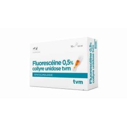 Fluorescéine 0,5% Collyre Unidose TVM – Diagnostic ophtalmologique pour chiens et chats
