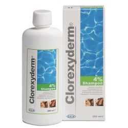 Clorexyderm 4% Shampoo – Shampooing antiseptique pour animaux (250 ml)