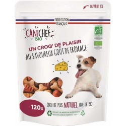 CANICHEF BIO Friandises BIO Plaisir pour Chien : Des Gourmandises Saines pour Votre Compagnon à Quatre Pattes - 120g