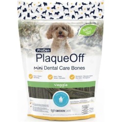 PRODEN PLAQUEOFF Dental Bones Veggie pour petit chien - Une Solution Naturelle pour des Dents Saines - 20 os sécables